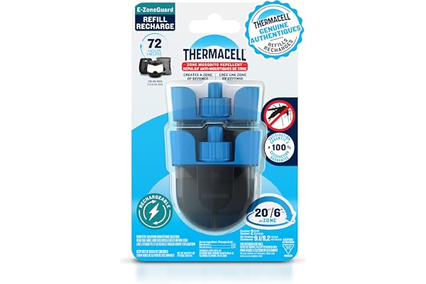 Thermacell Mosquito Rechargeable Repeller Refills; 72 Hours; Compatible with Thermacell E-Series & Radius Only; 20 Foot (6 m)