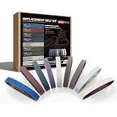 45 Pcs 1/2"x 12" Replacement Sharpening Belt Kit for Work Sharp Knife &amp; Tool Sharpener (WSKTS, WSKTS-KT, Mk.1, Mk.2) 9 Grits (80/120/240/400/600/800/1000/2500/5000)