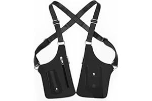 MaiQidd Double Shoulder Armpit Bag, Anti-Theft Hidden Underarm Strap Wallet Pocket Holster Phone Leisure Double Shoulder Pouch