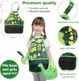 Cheerful Children Toys Kids Gardening Set with Apron Dino Unicorn Theme view 4