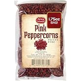 Spicy World Pink Peppercorns Whole 1.75Oz Bag - Steam Sterilized, Vegan, Premium Quality Whole Peppercorns