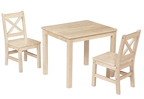 unfinished kids table and chairs
