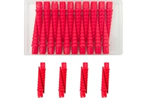Haespot Red 20PCS Stripped Screw Hole Repair Anchor, Door Hinge Screw Hole Filler, Multi Use Wall Anchors, Fits Wood Screws Sizes #2 to #16