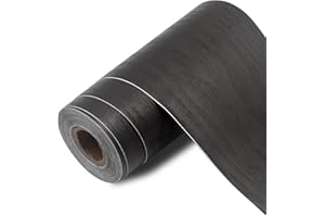 seonta Dark Walnut Wallpaper Border Mirror Frame Removable Waterproof Wood Grain Repair Tape 4 inch X 32.8ft Self Adhesive Grain Repair Patch for Tables, Chairs, Doors, Windows, Floors