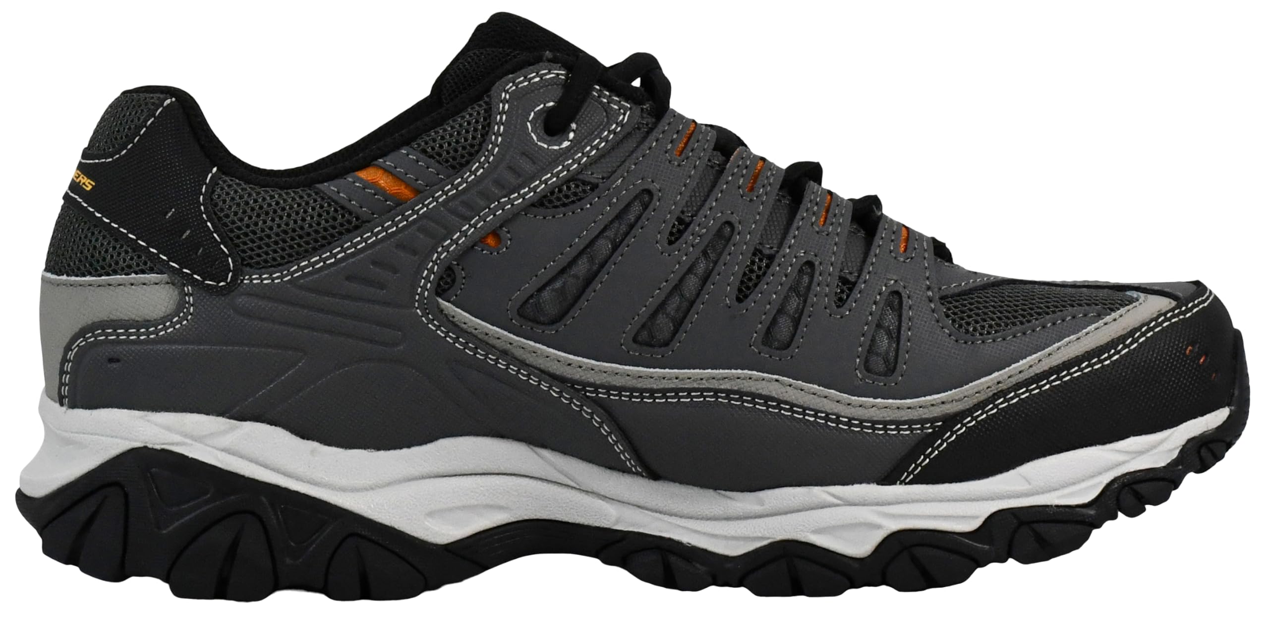 Skechers mens Afterburn M. Fit fashion sneakers, Charcoal, 10.5 X-Wide US - Image 7