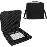 BUBM Hard EVA Travel Case for Ableton Push 3 Controller | Shockproof Protective Storage Bag, Shoulder Strap, Soft Velvet Lining, Portable Carry Cover