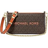 Michael Kors Women's Bryant Small Convertible Crossbody Bag, Gold-Tone Hardware/Orange Punch