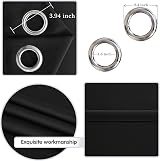 DWCN Blackout Curtains 46x54 Inch 2 Panels Eyelet Thermal Room Darkening view 4