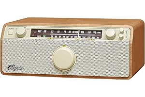 Sangean WR-12 AM/FM Analog Wooden Cabinet Receiver (Walnut)
