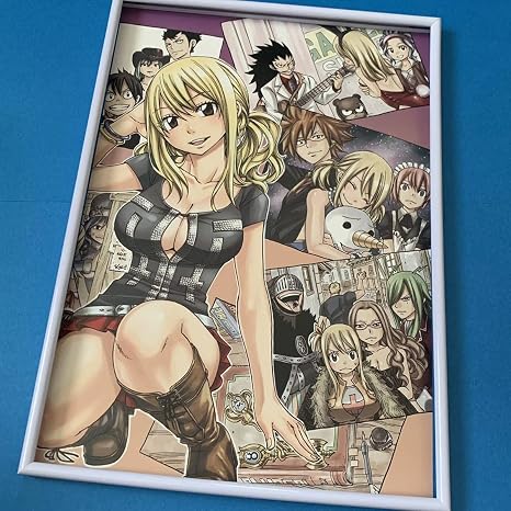 Amazon Fairy Tail フェアリーテイル イラスト 切り抜き 額装品 A 10 真島ヒロ 少年マガジン Rave Edens Zero アートポスター おもちゃ ホビー