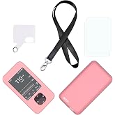 Silicone case for Dexcom G7 &amp; G6 Receiver (Includes Lanyard + Lanyard Patch + Screen Protector) (Pink)