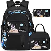 ACESAK Backpack for Boys - Boy Backpack Schoolbag for Boys Kids Children Teens Girls Elementary Middle School Bags, Waterproof Lightweight Kids Bookbag Backpacks Casual Daypack with Lunch Bag Set