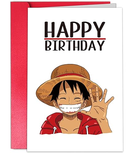 Amazon.com: The Real Pirate King Birthday Card | Anime Greeting