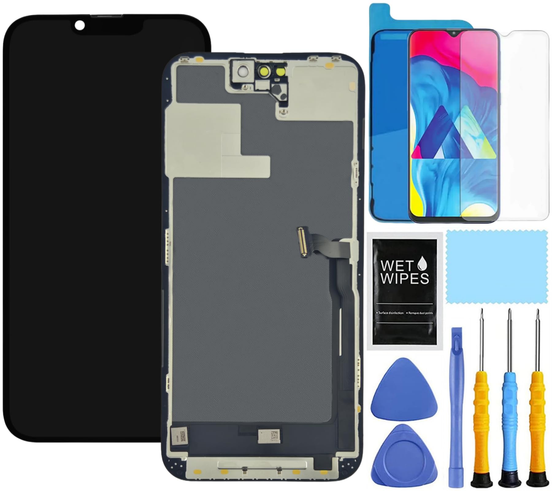 Photo 1 of ZTOOYO for iPhone 14 Pro Max Screen Replacement for iPhone 14 Pro Max Screen Replacement kit A2651 A2893 A2896 A2895 A2894 LCD Display digitizer Touch Screen Assembly with Tools Black