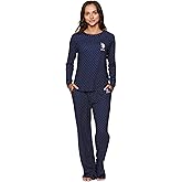 U.S. Polo Assn. Women's Pajama Set, Long Sleeve Tee, Pants Valentines Gifts for Her