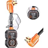 GEARGO RV Surge Protectors 50 Amp with Smart LED Display, 15000 Joules RV Circuit Analyzer Waterproof with High/Low Voltage P