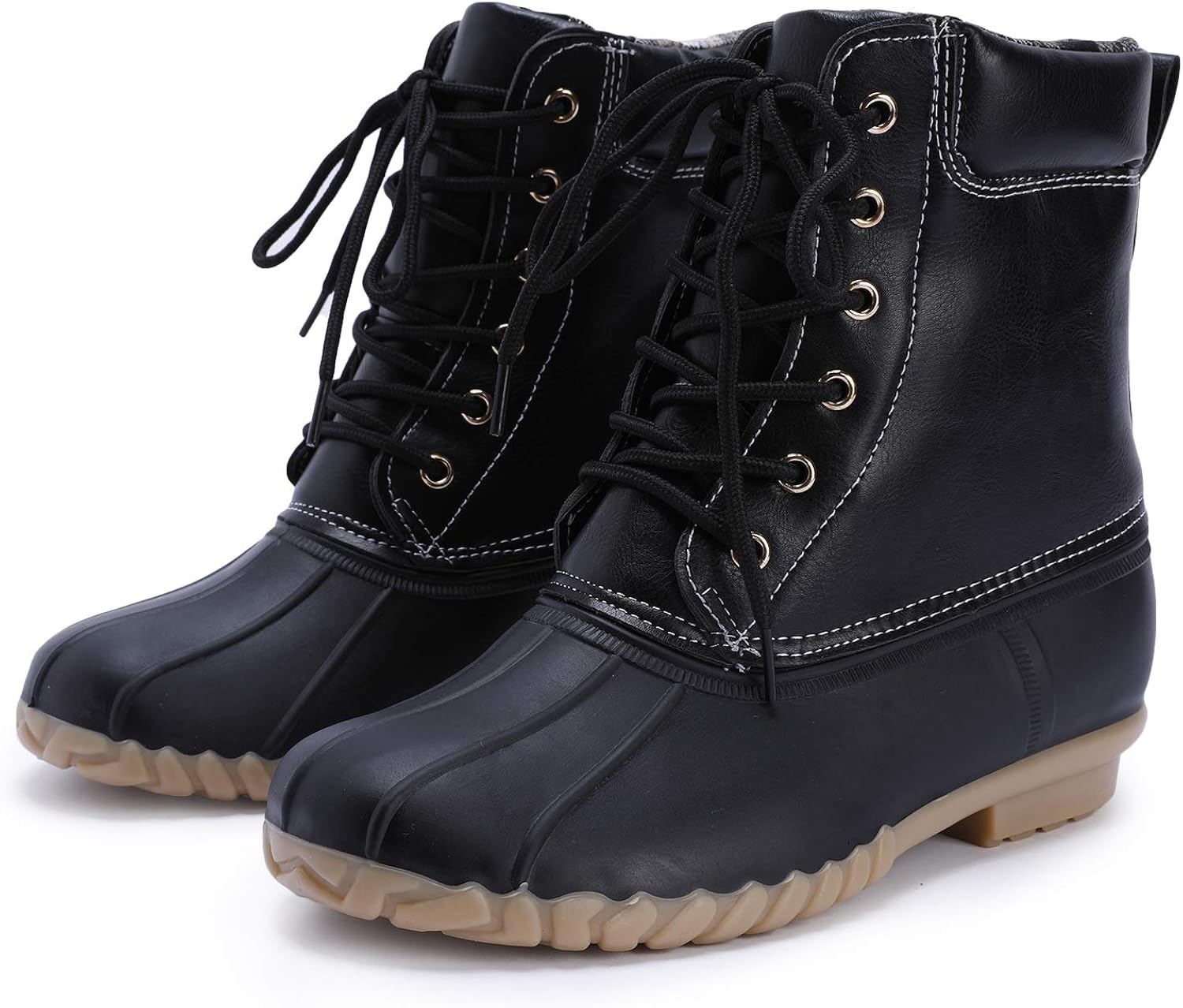 women's lace up duck boots