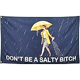 ZKflager Don't Be Salty Flag Cool Funny Flags For Room Guys Meme Banner 3x5 Feet College Dorm Bedroom Wall Man Cave Gilrs Outdoor Indoor