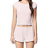 Florence by Mills Womens Fluffy Snuggle Micro Thermal Baby Button Tap Shorts