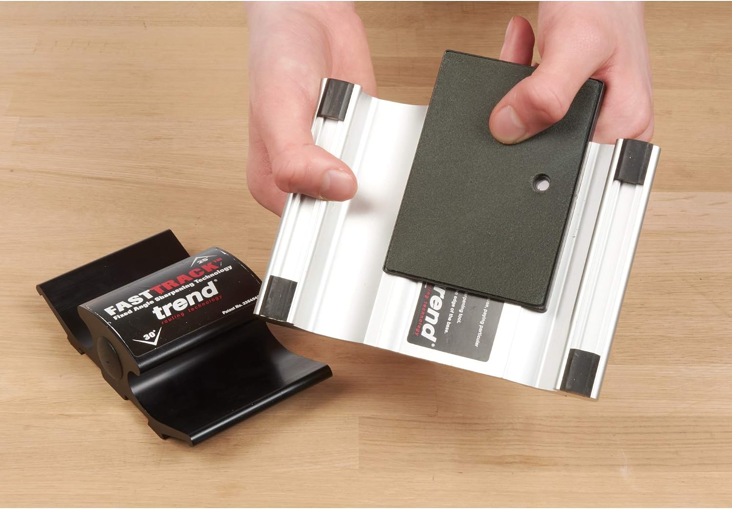 Trend Mini Strop Self-Adhesive Accessory for The Trend Fasttrack Sharpener FTS/MS, Black, 105 x 75 mm - Image 3