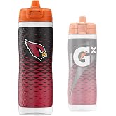 Gatorade Gx NFL Non-Slip Squeeze Bottles, 30 fl oz, Gx Hydration System