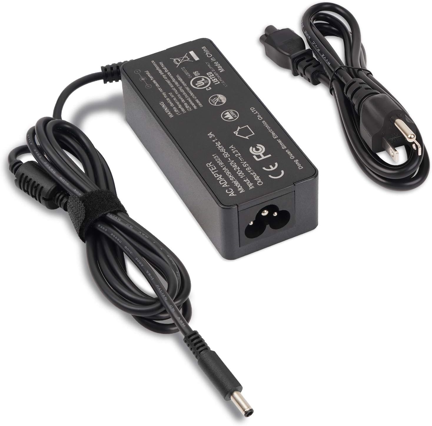 [UL Listed] 45W AC Adapter Charger 19.5V 2.31A Replacement for Dell Inspiron 11 13 14 15, XPS 11 12 13 9350 9333 Ultrabook Laptop Power Supply Charger Cord