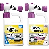 NO RUBBING OR BUFFING REQUIRED: Evenly apply Spray & Forget RV & Camper Wax over entire RV or camper, starting from the top a