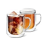 ovalware 500ml Double Wall Glass Coffee