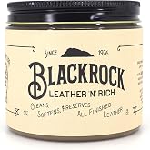 Blackrock Leather N Rich 16 oz Leather Cleaner &amp; Conditioner, Premium 2-in-1 Care, Made in USA &ndash; Leather Balm for use on Furniture, Car Interiors, Saddles &amp; Horse Tack, Shoes, Bags, and Jackets