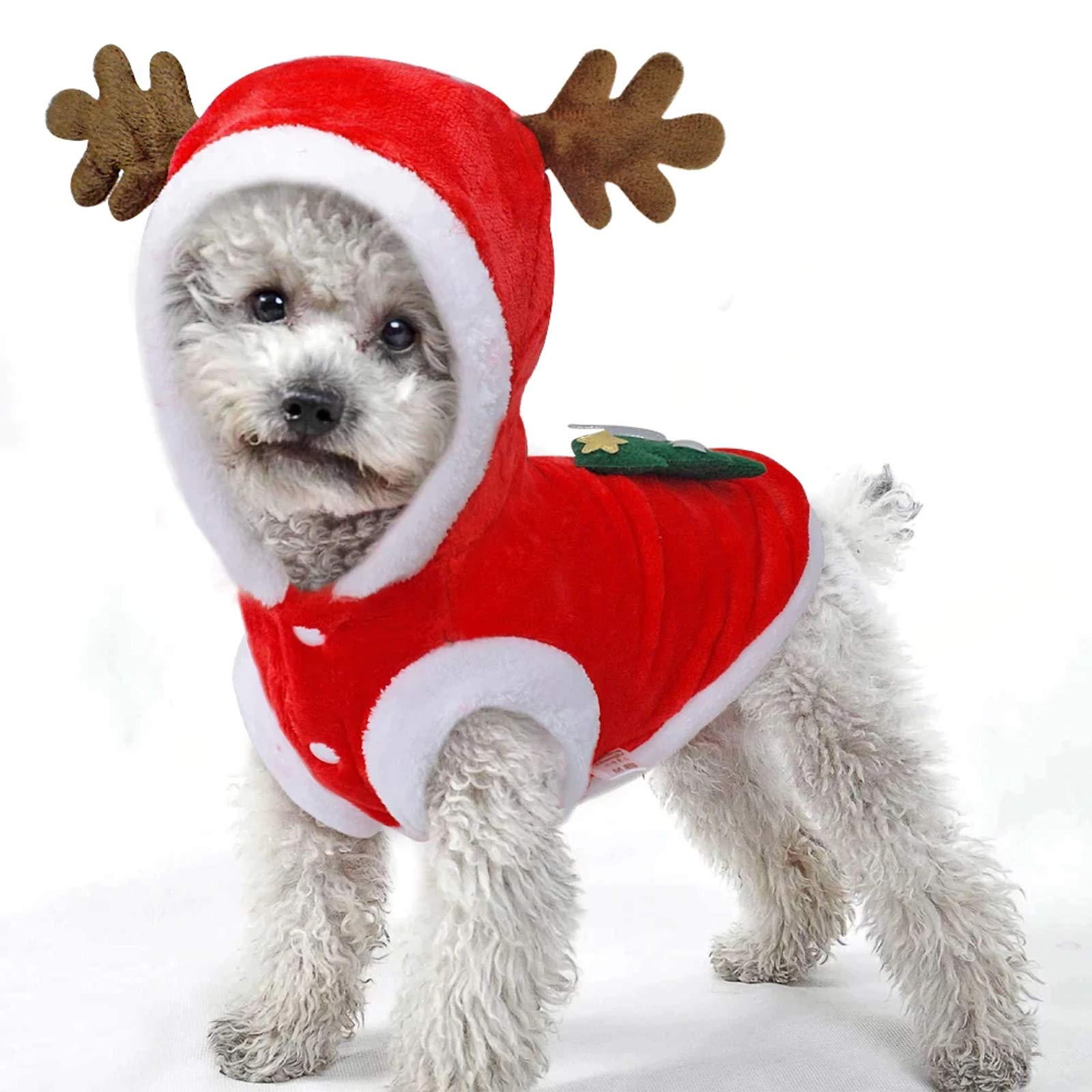 Photo 1 of ***MINOR DAMAGE*** Pet Dog Christmas Clothes Costume, Dog Clothes for Small Medium Dogs and Cats