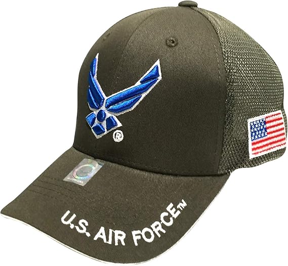US Air Force Military Baseball Caps for Veterans, Retired, and Active