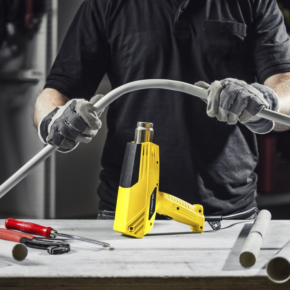 TROTEC Heißluftgebläse HyStream 200 – 2.000 W, 350–550 °C, 2 Leistungsstufen, Thermowerkzeug mit 4 Düsen, leicht & ergonomisch für Farbentfernung, Schrumpfen, Löten, Verformen 7