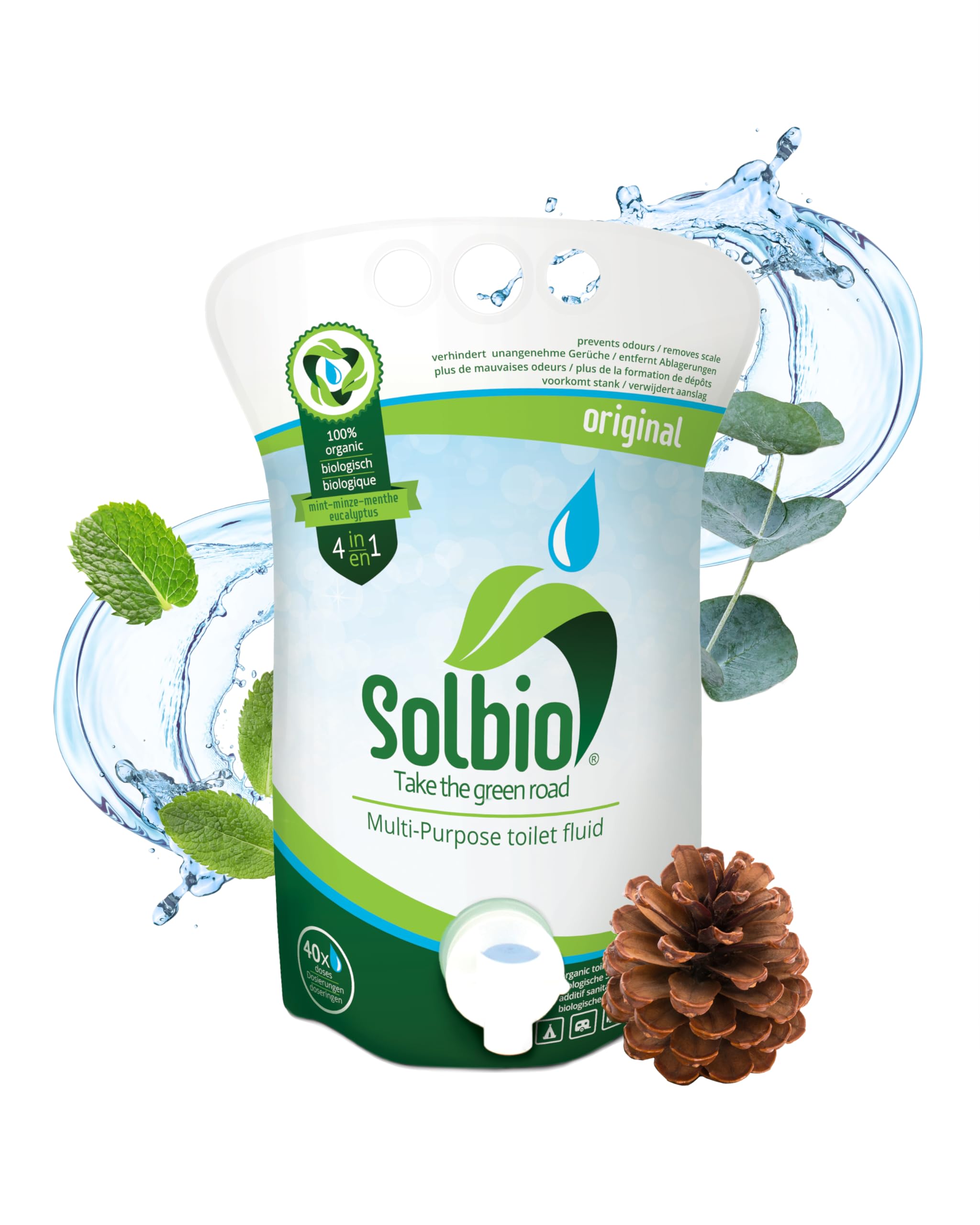 Solbio Sanitary additive for camping toilets, mobile toilet systems, chemical toilets and cassettes