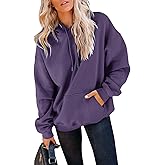 Orchidays Women's Casual Pocket Hoodies Long Sleeve Fashion Drawstring Pullover Tops