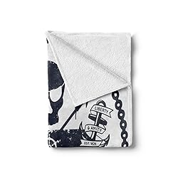 Ambesonne Anchor Soft Flannel Fleece Throw