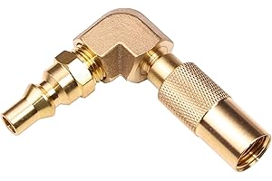 DOZYANT 1/4 inch RV Quick Connect Adapter Conversion Fitting Elbow for Blackstone Tabletop Grill - 17 Inch and 22 Inch Portable Gas Griddle