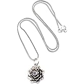 NOVICA Artisan Crafted Sterling Silver Flower Pendant Necklace | Purple Floral | Amethyst Gemstone | Lobster Claw Clasp | Foxtail Chain | Hypoallergenic Jewelry | Indonesia ' Sacred Lilac Lotus'