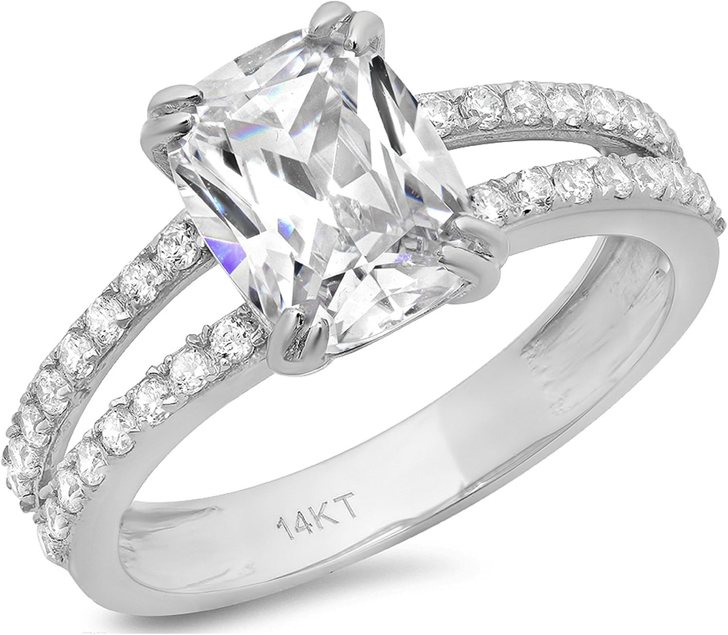 Clara Pucci 4 35 Ct Cushion Cut Solitaire Engagement Ring 14k