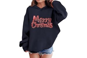 Boys Girls Hoodies Casual Loose Long Sleeve Fashion Christmas Sweatshirts for Kids Hooded Pullover Tops