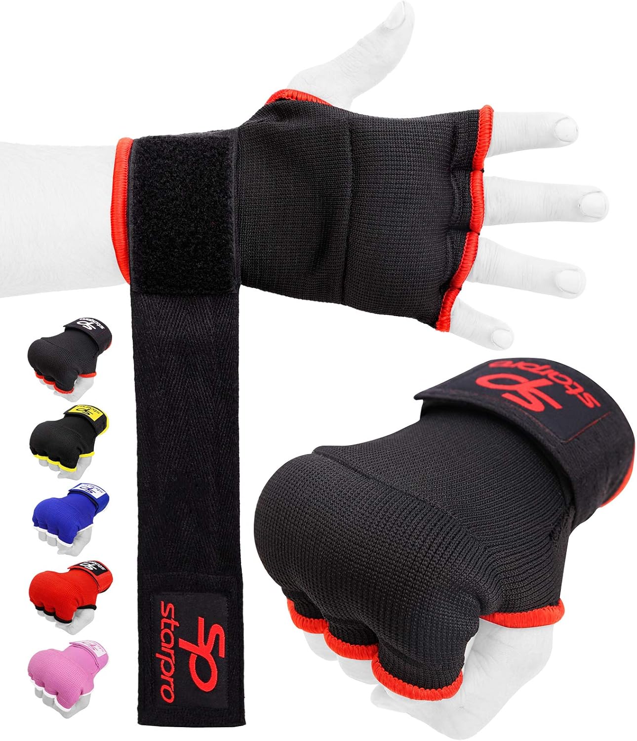 stacking boxing hand wraps