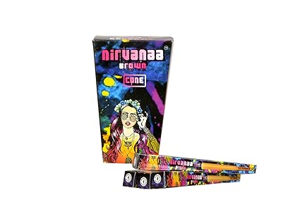 Nirvanaa Brown Luxury Pre Rolled Cone Rolling Paper/Smoking Paper (Pack of 10)