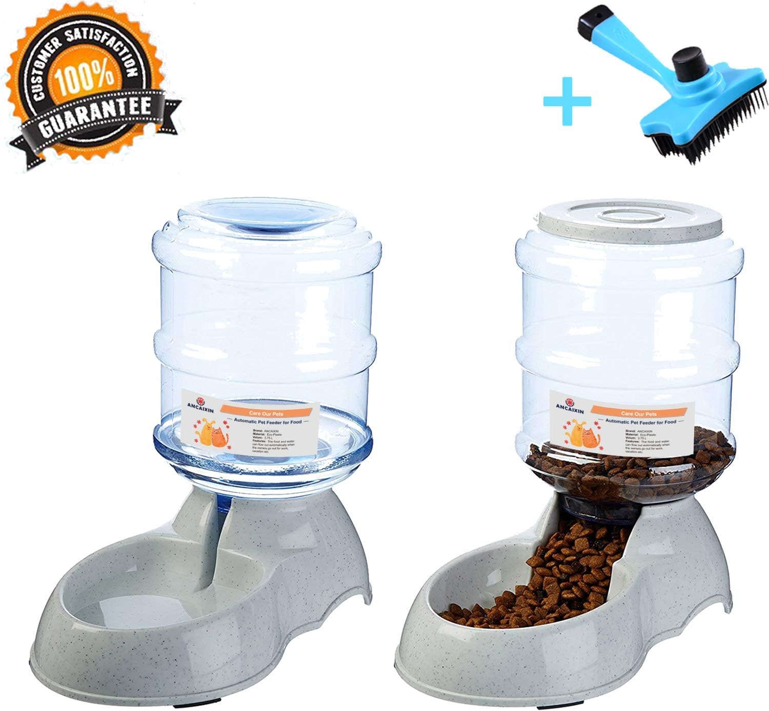 Pet Supplies Ancaixin Automatic Cat Feeder And Water Dispenser