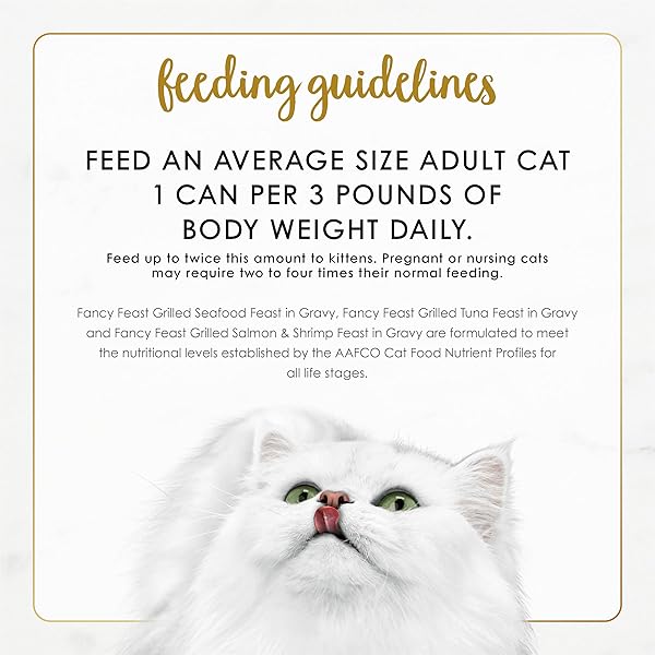 PURINA FANCY FEAST GRILLED WET CAT FOOD SEAFOOD COLLECTION IN WET CAT FOOD VARIETY PACK – (PACK OF 30) 3 OZ. CANS