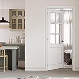 CRUTOP 32" x 80" Prehung Door 6-Lite Tempered Clear