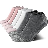 Calvin Klein Womens No Show Socks - 6 Pack Cushioned Athletic Performance Low Cut Running Socks for Women