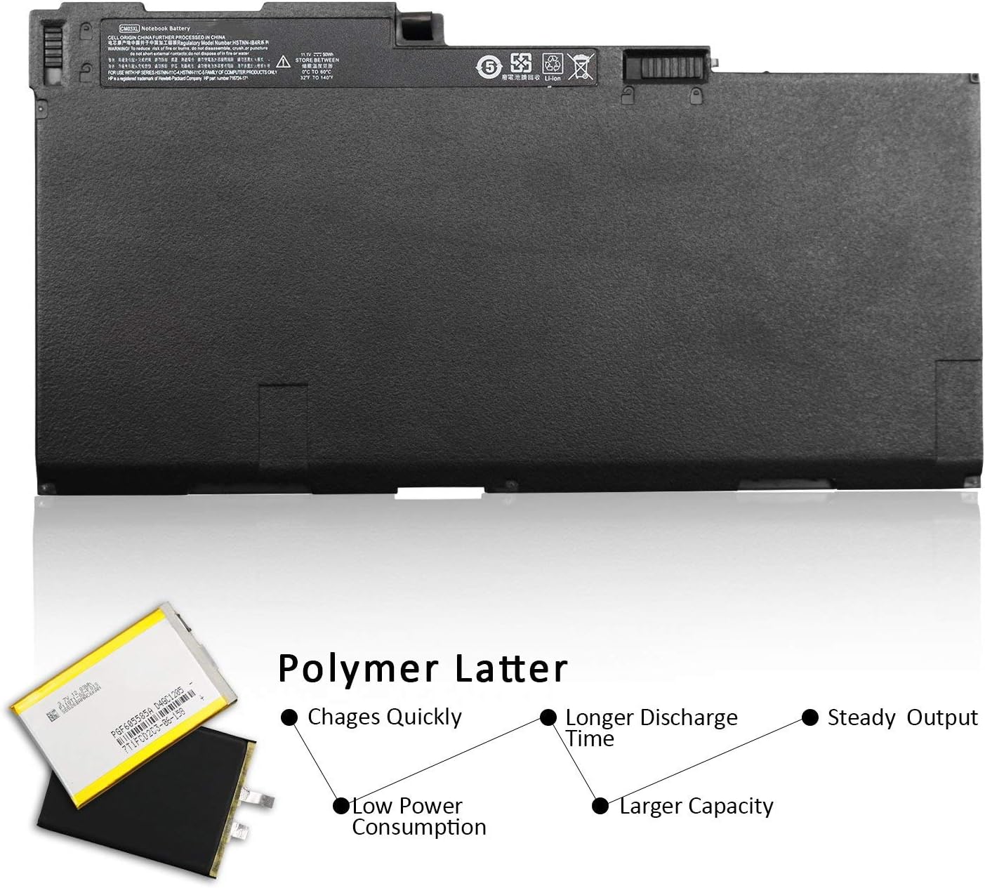 ASKC 50Wh CM03XL CM03 Laptop Battery for HP EliteBook 740 745 750 755 840 845 850 855 G1 G2 HP ZBook 14 15U 716723-271 717376-001 716724-421 E7U24AA HSTNN-IB4R HSTNN-DB4Q - Image 4