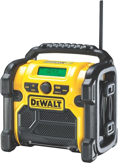 DEWALT DCR020-GB XR Compact FM/DAB Site Radio 240V 10.8V-18V