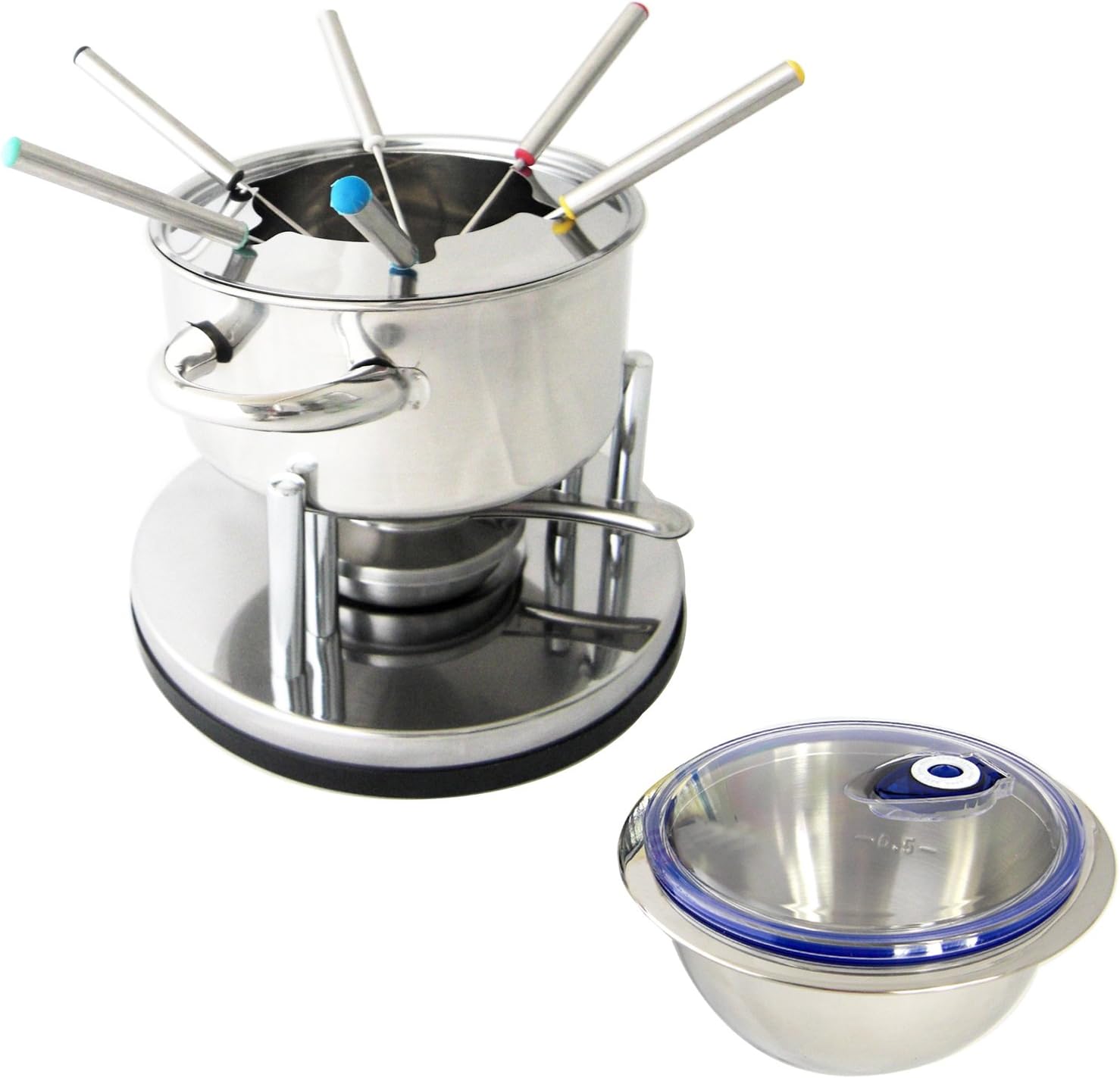 GSW Fondue Set 838115 10 tlg. ø 21 cm x 16,5 cm mit 16 cm Vakuum