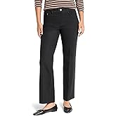 NIC+Zoe Womens 28" Recess Straight Knit Ankle Pull on Jeans