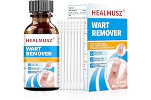 HEALMUSZ Wart Remover Liquid 5% Salicylic Acid Wart Freeze Off Wart Removal,Wart Remover Freeze Off for Genital,H Wa rt,Common,Flat, Corn, Callus, Plantar Wa rt Remover on Feet,H（1pk）